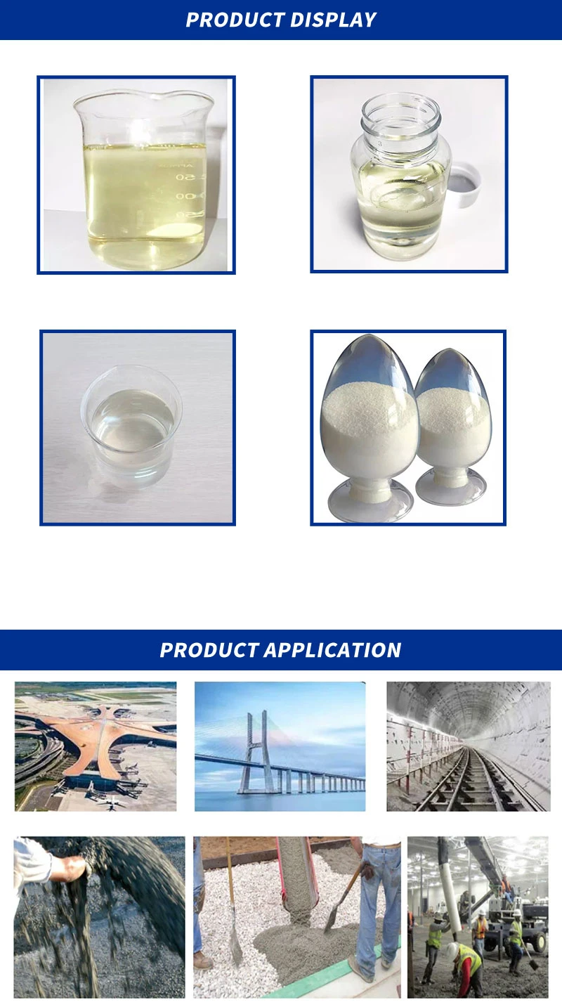 Slump Retention Liquid 50% for High-Strength Concrete China Supplier Polycarboxylate Superplasticizer